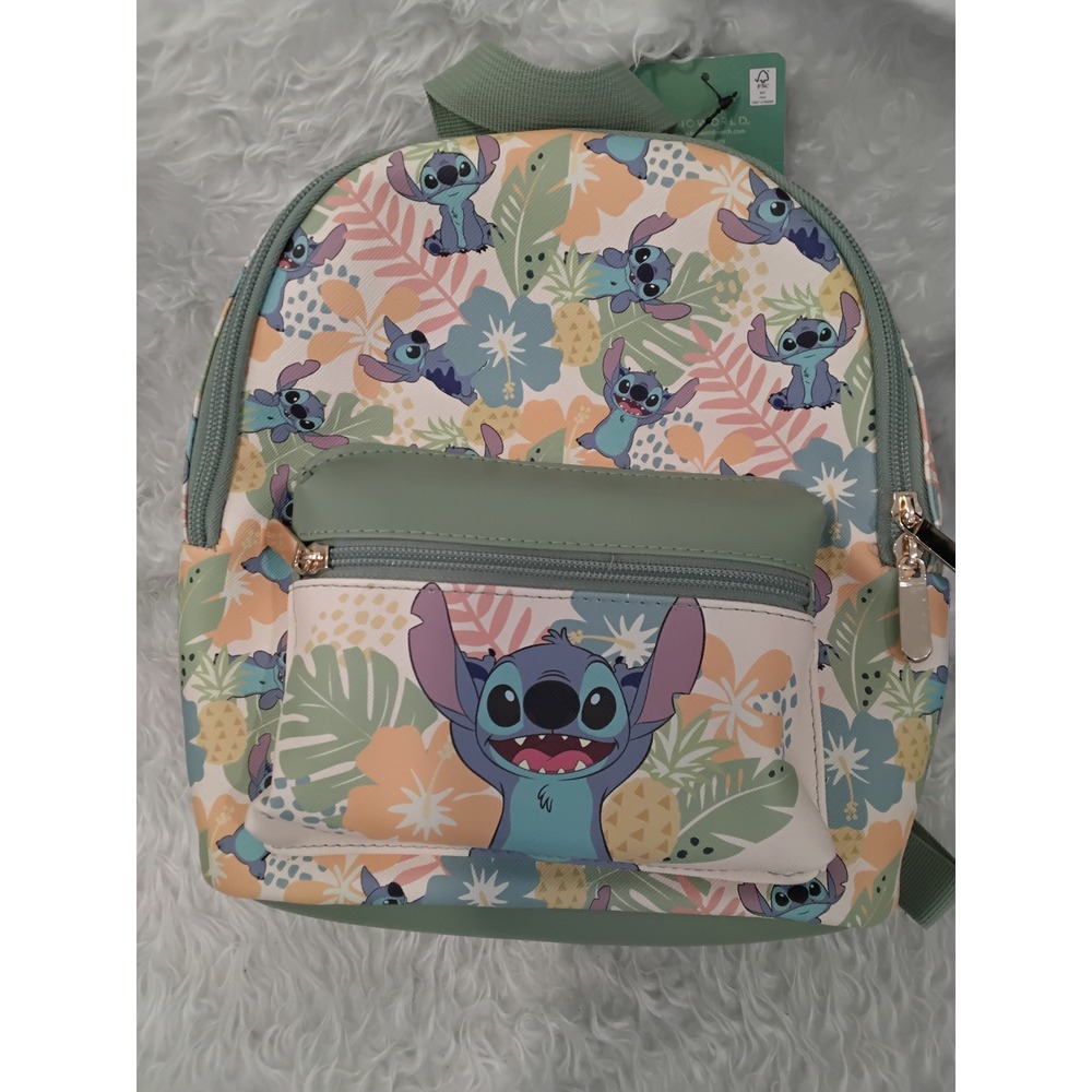Disney Bioworld Lilo & Stitch Tropical Mini Backpack Sage Green MPF6MYJDSCIR00